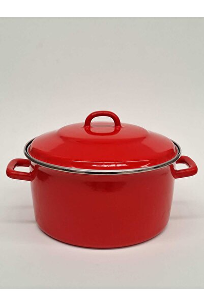 GİZEM Enamel Deep Pot // Yogurt Pot // Bakraç // 24 cm 6 Liters // Black in t...