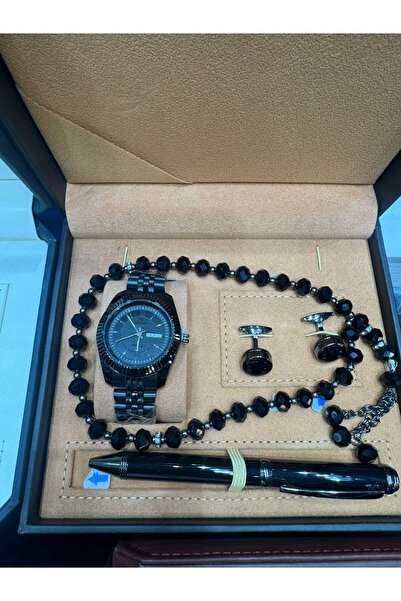 Zarif Elegant Ramadan and Eid gift set (Luxury men's wristwatch + Rosary + Pe...