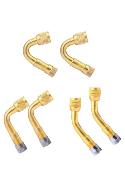 OEM Set de 6 extensii pentru valve de anvelopă, cupru, auriu