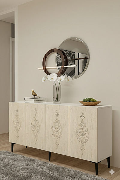 YUMEDİ DESİGN KA1529BT- EKİM KONSOL, TV SEHPASI, ÇOK AMAÇLI DOLAP ve KAHVE KÖ...