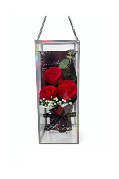 Muhtelif Şeffaf Kutu Buket Gül MRT-064 0640 2331