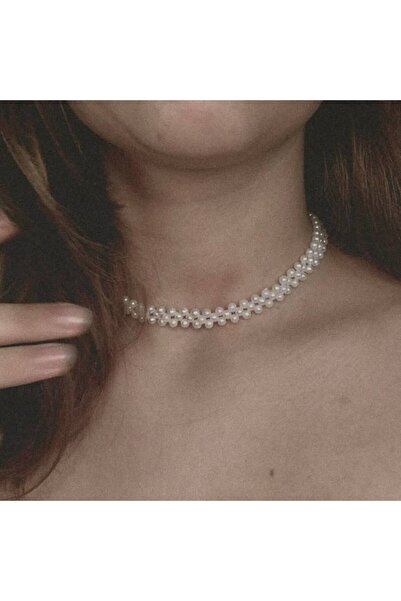 Ravinity Zarif İnci Choker Kolye, İncili Tasma Kolye