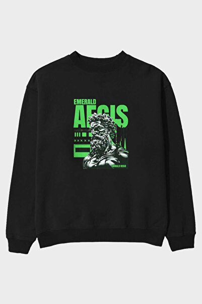 Ankhises سترة إميرالد ريجيس مطبوعة من الأمام بمقاس كبير للرجال والنساء للجنسين