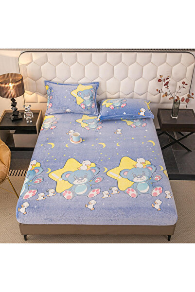 FIONNA.RO Cocolino Stretchy Pillowcase - Blue With Bears