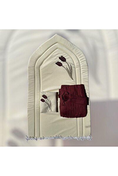 Generic استقبلي شهر الخير براحة وخشوع: أطقم صلاة مخملية فاخرة سجادة وشرشف وغط...