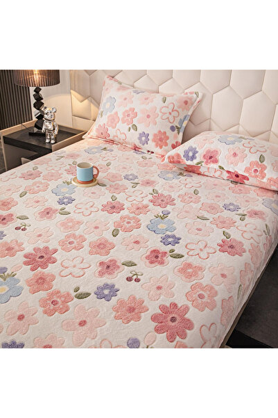 FIONNA.RO Cocolino Stretchy Pillowcase and Pillowcases - Pink with Flowers