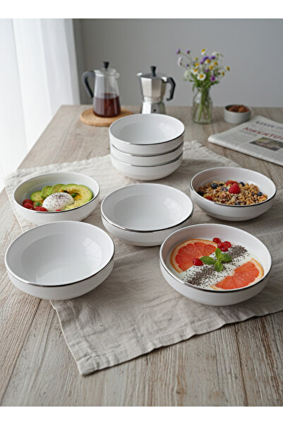 RGS HOMELİFE 6-Piece Soup, Salad, and Compote Bowl Set, Gift Salad Bowl Set w...