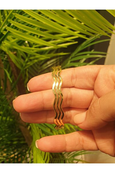 E&R AKSESUAR Zikzak ajda bilezik çelik 3lü