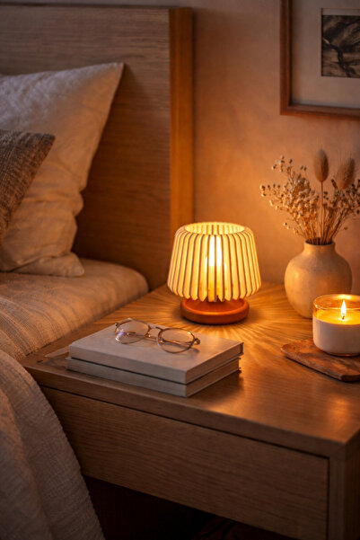 MİNGODAN Dekoratif Ortam Lambası & Dekoratif Modern Led Mumluk Tealight 7x7.5 cm