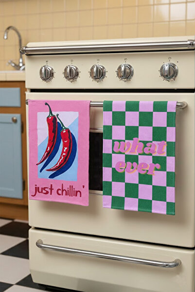 Alseko Concept Whatever / Just Chillin' 2 Cotton Kitchen Oven Towels