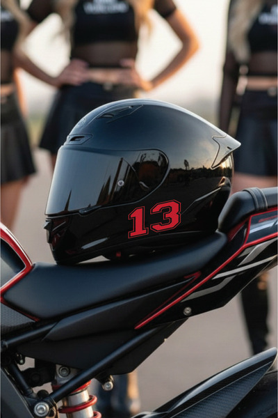Yalıgraf Reklam Tabela Helmet Number Sticker - City License Plate Codes - Rac...