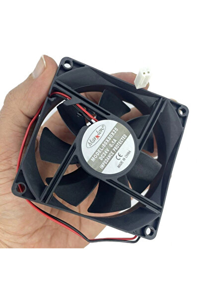 Voltaj IC-216A Kare Fan 80x80x25mm 24V DC 2 Kablo