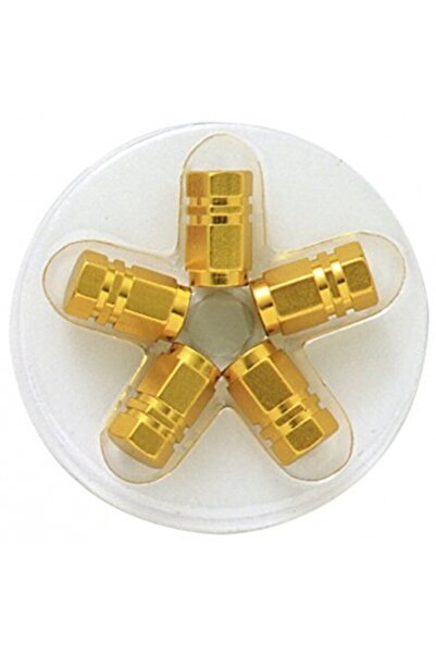 Swiss Drive Χρυσά αλουμινένια εξαγωνικά καπάκια βαλβίδων τροχών