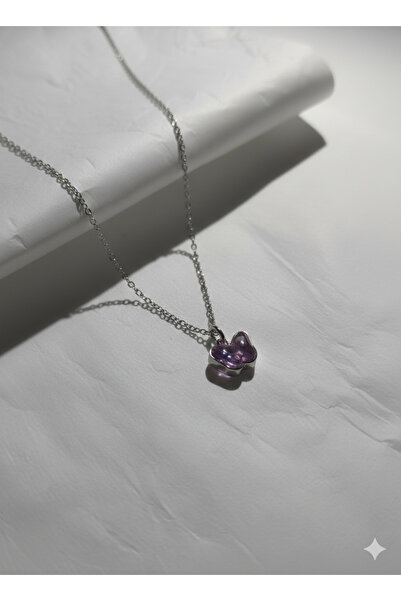 staınless steel Kelebek fügürlü çelik kolye