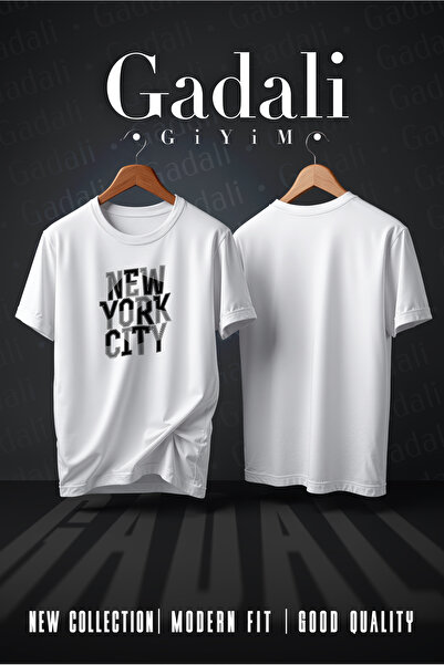 Gadali Unisex Minimalist Striped New York City Minimalist Striped Printed T-S...