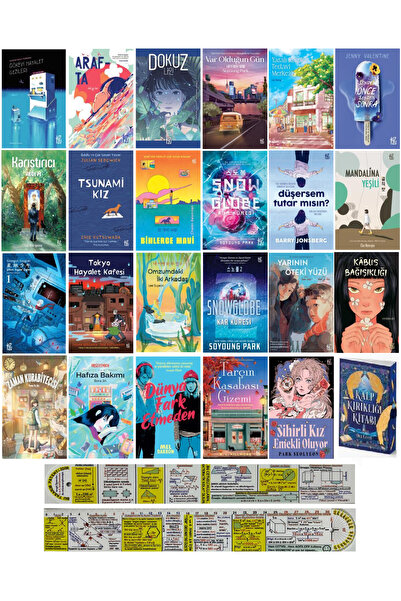Yuzu Kitap Kore/Dünya Edebiyatı Roman+Çizgi Roman Seti 20 Kitap + Özel Cetvel