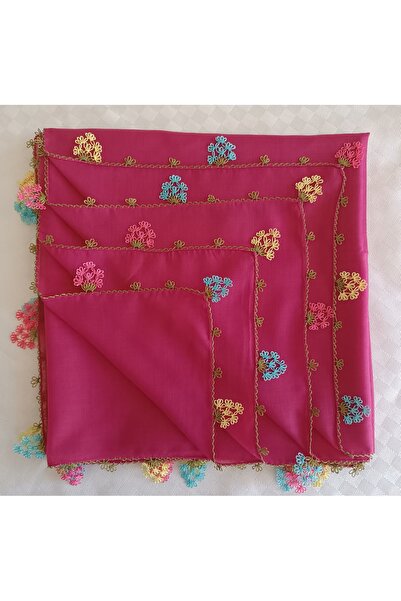 REYYAN El Emeği El İşi Hediyelik Çeyizlik ÇEYİZLİK İĞNE OYASI FUŞYA PEMBE DÜZ...