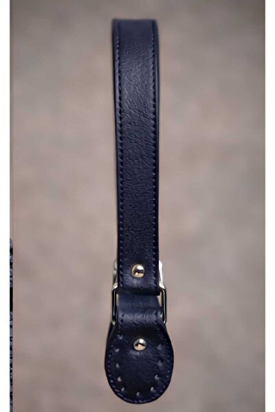 aurellen Deri Dikmeli Örgü Çanta Sapı - Metal Halkalı, Dayanıklı El Yapımı Ça...