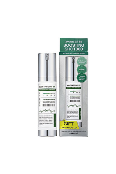 SKIN627 Boosting Shot300 + CICA Sheet Mask – Set Serum și Mască pentru Hidratare si Calmare
