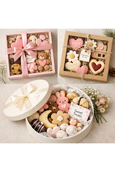 Buybux Sevgililer günü hediye kurabiye kutuları