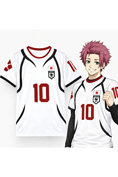 Rang store Anime Blue Lock İtoshi Sae Japonya U-20 Unisex tshirt Forma -Minga...