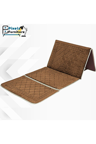 PixelsFurniture Pixel Furniture Foldable Prayer Mat with Backrest and Carryin...