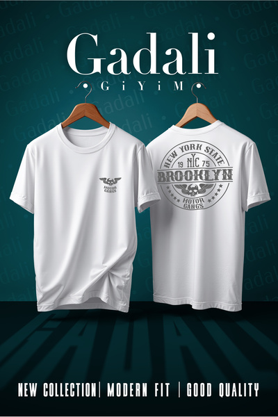 Gadali Unisex Motor Gangs Brooklyn Printed T-Shirt