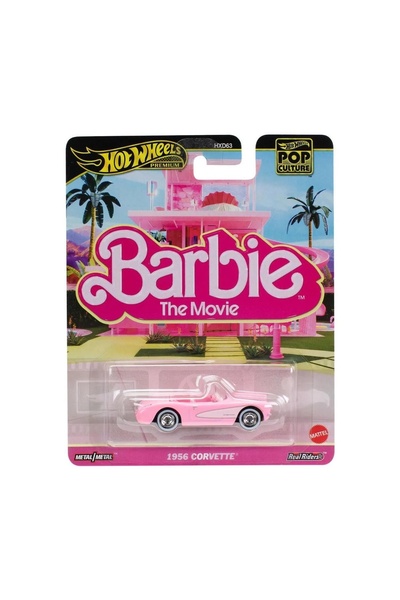 mattel Macheta Hot Wheels Pop Culture Barbie Filmul Corvette 1956 scară 1:64