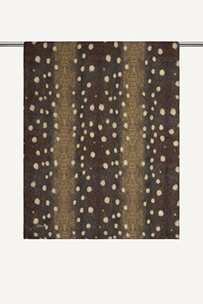 Wega Moda Bambi Fawn Desenli Pamuk Viskon Kraş Şal – Hafif ve Yumuşak Dokulu ...