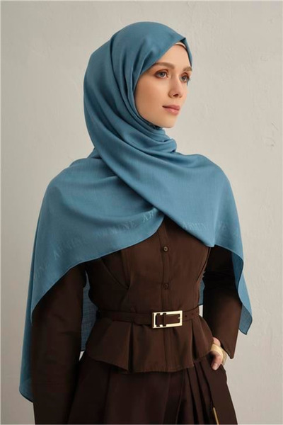 Armine Logo Border Cotton Silk Shawl 27