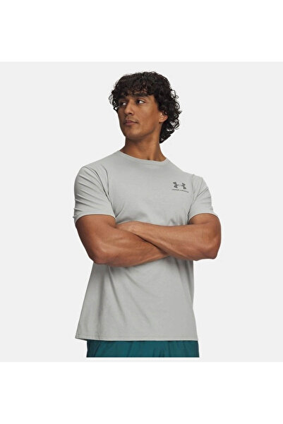 Under Armour Ua m Sportstyle Lc Ss Γκρι Ανδρικό T-Shirt 1326799-036