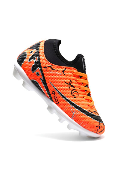 ZENEGE Ghete de fotbal cu șosete, ghete pentru copii, pantofi pentru teren mo...