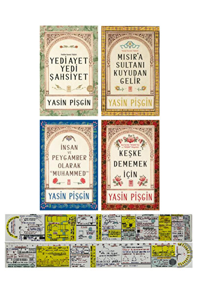 Timaş Yayınları Yasin Pişgin 4 Kitap Set/Yedi Ayet Yedi Şahsiyet+Keşke Dememe...