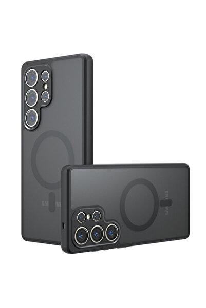 Techsuit Samsung Galaxy S23 Ultra PureFrost MagSafe, îngheț negru