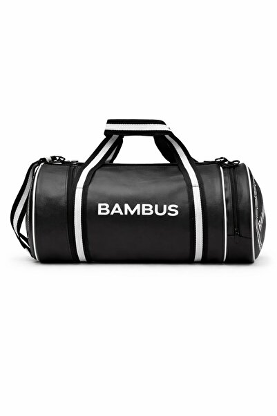 Bambus Home Silindir Spor Çantası Günlük Kullanım El Kol Omuzda Taşınabilir S...