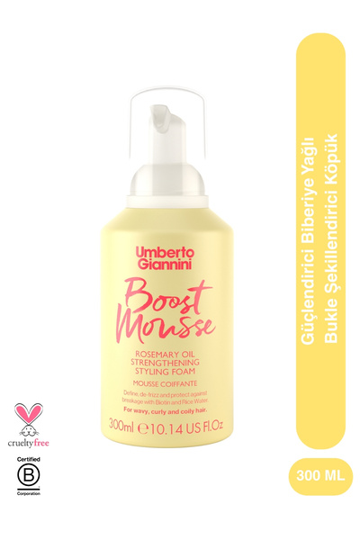 Umberto Giannini Strong Curls - Güçlendirici Biberiye Yağlı Bukle Şekillendir...