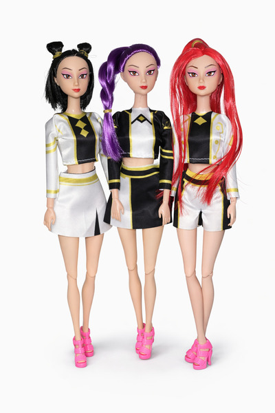 OEM Set de 3 păpuși 30 cm Kpop Demon Hunters / K-pop Demon Hunters - Demon Hu...