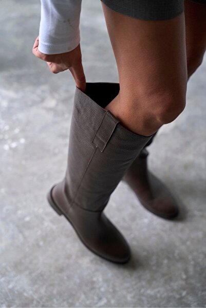 PELİN'İN AYAKKABILARI SAİNTS XL KAHVE DERİ ÇİZME