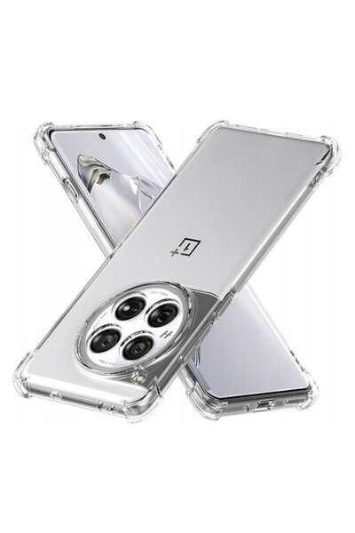 Techsuit Carcasă din silicon transparentă rezistentă la șocuri pentru OnePlus 12