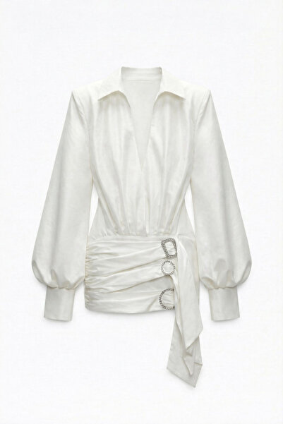 Friday Mood Women's Accessory Detailed Satin Dress