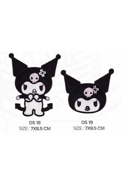 fema aksesuar Ütü İle Yapışan Arma Patch-Yama KUROMI SET (2Lİ)