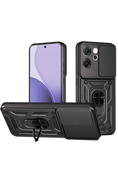 Techsuit Husă de protecție pentru cameră Oppo Reno 14 F, seria CamShield, neagră