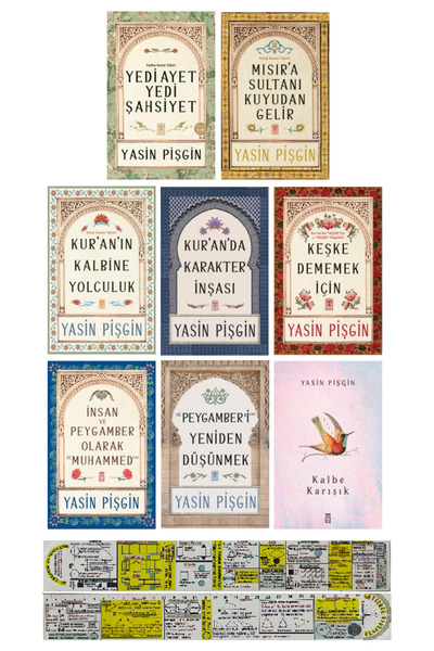 Timaş Yayınları Yasin Pişgin 8 Kitap Set / Yedi Ayet Yedi Şahsiyet - Keşke De...