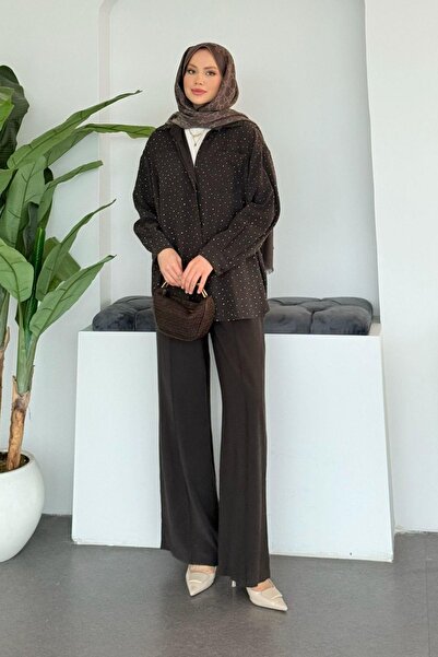 Hazamoda Elva Stone Set Brown