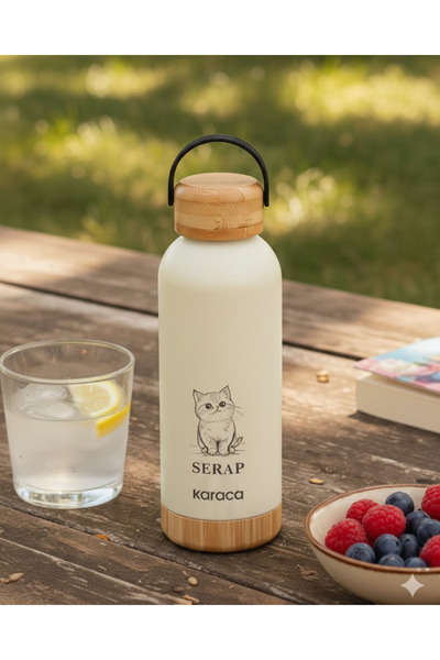 Karaca Kişiye Özel Çelik Sızdırmaz Termos Tasarımlı İsimli / Tasarımlı