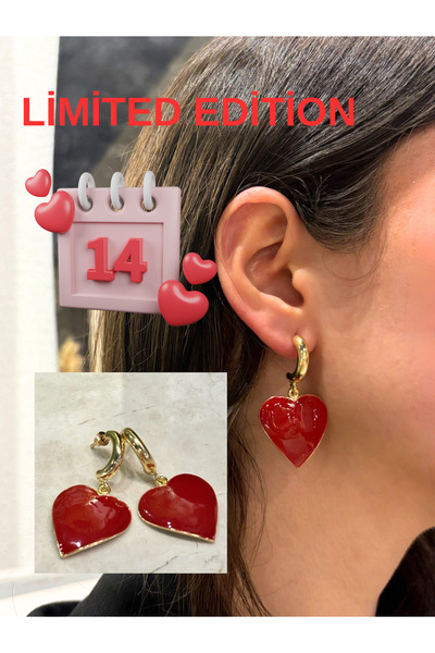 VALENTİNE’S DAY LİMİTED EDİTİON KALP TASARIM KÜPE