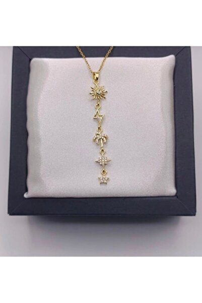 Çelik Uzun Zarif Kolye