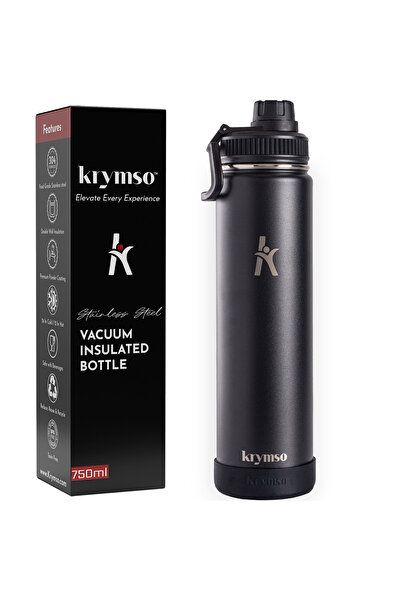 Krymso 750ml Stainless Steel Water Bottle,Insulated, Leak Proof, Thermos Bott...