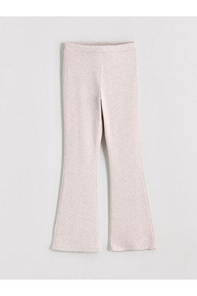 LC Waikiki Rmz Gi̇yi̇m Farkli Şeki̇llerde Ribbed Spanish Leg Girls' Leggings