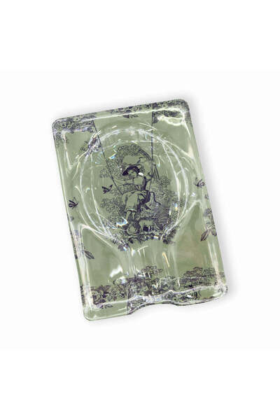 VITELLI DUBAI FİORİ52 Timeless Collection Green Oval Cigar Ashtray